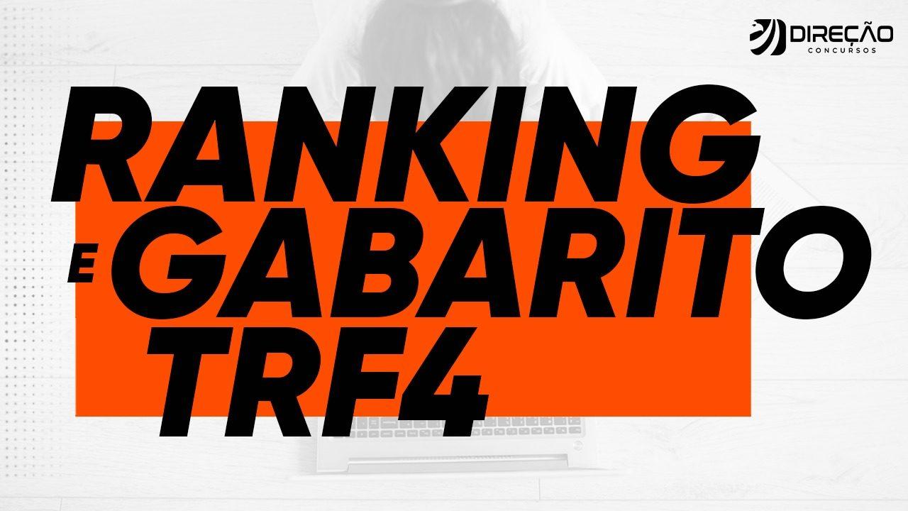 Gabarito TRF4 e Ranking TRF4 2019 aqui [PARTICIPE]