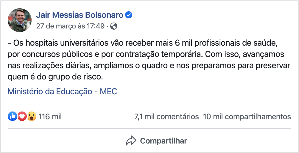 Facebook jair bolsonaro