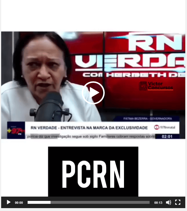 Edital PC RN: Fátima Bezerra